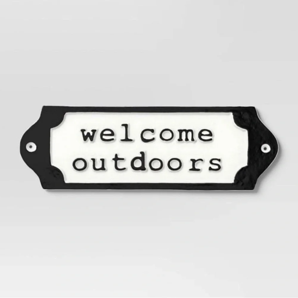 Cast Metal Garden Sign 